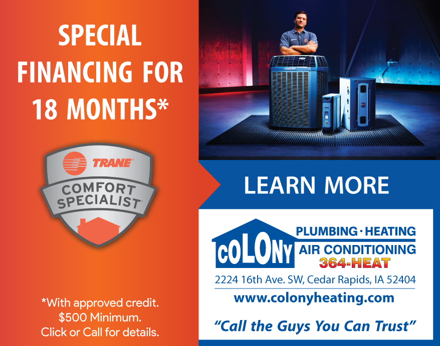 LAdSpecialHVACFinancing2021ColonyPlumbingHeatingAir