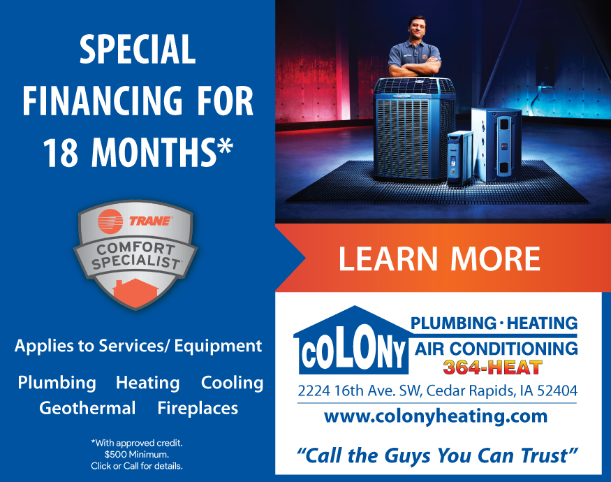 L-Ad-Special-HVAC-Financing-2021-Colony-Plumbing-Heating-Air-Conditioning-Cedar-Rapids-Iowa-City-North-Liberty