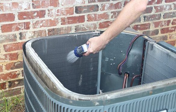 Cleaning A/C Unit